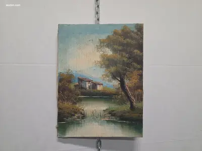 Schilderij op doek – kavel bij Auctim, Aartselaar