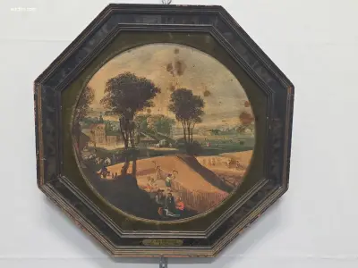 Schilderij op paneel F de Momper – kavel bij Auctim, Aartselaar