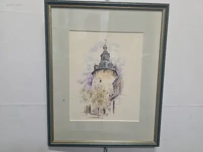 Aquarel – kavel bij Auctim, Aartselaar