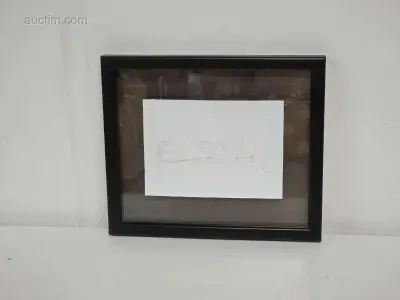 Ingelijste tekening – kavel bij Auctim, Aartselaar