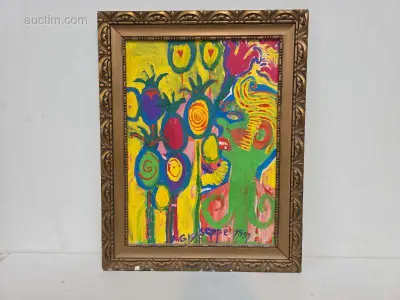 Giusseppe 1991 Expressionistische compositie met – kavel bij Auctim, Aartselaar