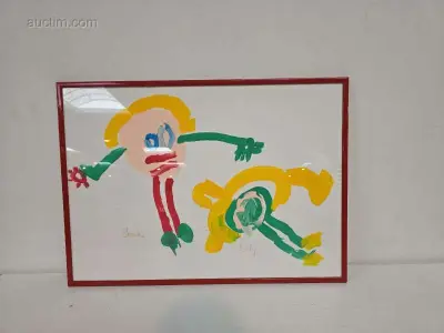 Schilderij in kader – kavel bij Auctim, Aartselaar