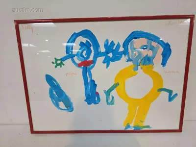 Schilderij in kader – kavel bij Auctim, Aartselaar