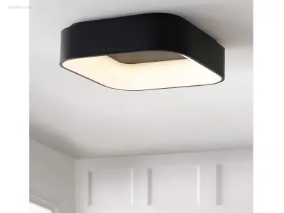 8 x Solo Squared Led Plafond lamp Zwart – kavel bij Auctim, Free delivery within 1-3 weeks after receipt of payment