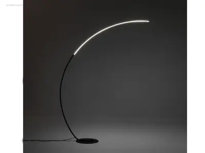 1 x Bo LED design vloer lamp zwart – kavel bij Auctim, Free delivery within 1-3 weeks after receipt of payment