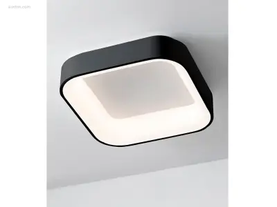 4 x Solo Squared Led Plafond lamp Zwart – kavel bij Auctim, Free delivery within 1-3 weeks after receipt of payment