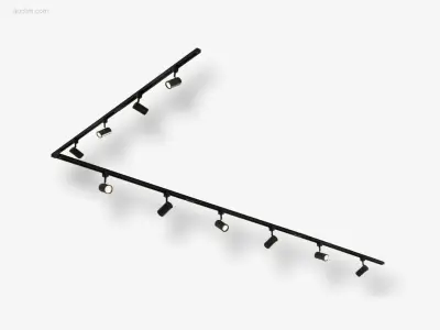 1 x Spanningsrail 300 cm inclusief 16 railspots – kavel bij Auctim, Free delivery within 1-3 weeks after receipt of payment