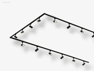 1 x Spanningsrail 400 cm inclusief 24 railspots – kavel bij Auctim, Free delivery within 1-3 weeks after receipt of payment