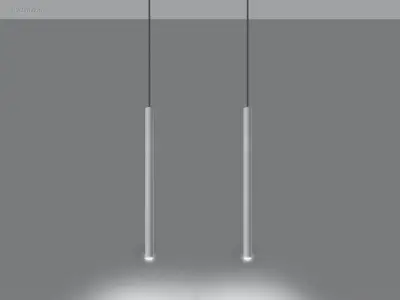 12 x Solo Tube Slim design hanglamp wit – kavel bij Auctim, Free delivery within 1-3 weeks after receipt of payment