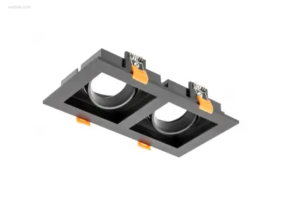 2 x GT Square 2.0 design inbouwspots zwart – kavel bij Auctim, Free delivery within 1-3 weeks after receipt of payment