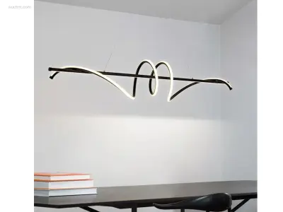 1 x Flow LED design armatuur zwart – kavel bij Auctim, Free delivery within 1-3 weeks after receipt of payment