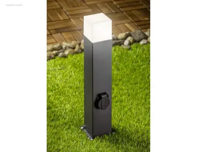 6 x Largo 50 Schuko buiten lamp zwart – kavel bij Auctim, Free delivery within 1-3 weeks after receipt of payment