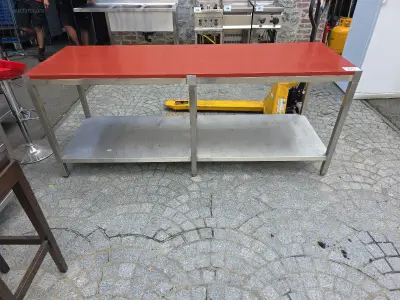 RVS werktafel – kavel bij Auctim, Yves-Gomezée