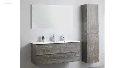 1x Eikenhouten meubel - 120cm - Grey Smoked – kavel bij Auctim, Free delivery within 1-3 weeks after receipt of payment