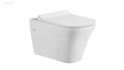 1x Toilet - Wit - Hangend - Keramiek - Soft – kavel bij Auctim, Free delivery within 1-3 weeks after receipt of payment