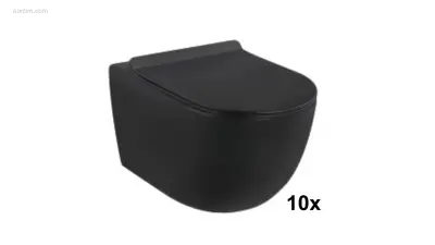 1 partij Toiletten - Mat Zwart - Super Flush – kavel bij Auctim, Free delivery within 1-3 weeks after receipt of payment