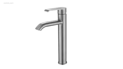 1x Wastafelkraan - RVS Geborsteld – kavel bij Auctim, Free delivery within 1-3 weeks after receipt of payment