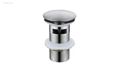 1x Afvoerplug Pop-up - Met Overloop - Chroom – kavel bij Auctim, Free delivery within 1-3 weeks after receipt of payment