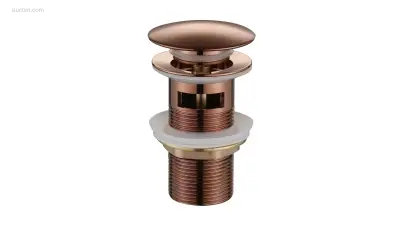 1x Afvoerplug Pop-up - Met Overloop - Rose Gold – kavel bij Auctim, Free delivery within 1-3 weeks after receipt of payment