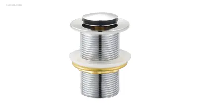 1x Afvoerplug Pop-up - Zonder Overloop - Chroom – kavel bij Auctim, Free delivery within 1-3 weeks after receipt of payment