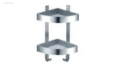 1x Douchekorf - 2-laags - Geborsteld RVS – kavel bij Auctim, Free delivery within 1-3 weeks after receipt of payment