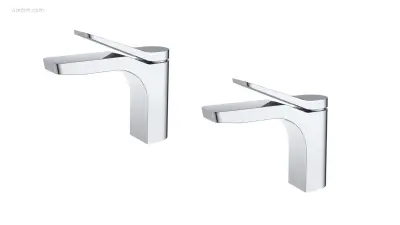 1 set Wastafelkranen - Chroom – kavel bij Auctim, Free delivery within 1-3 weeks after receipt of payment