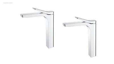 1 set Wastafelkranen - Chroom – kavel bij Auctim, Free delivery within 1-3 weeks after receipt of payment