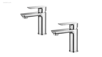 1 set Wastafelkranen - Chroom – kavel bij Auctim, Free delivery within 1-3 weeks after receipt of payment