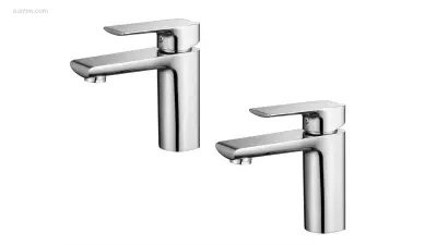 1 set Wastafelkranen - Chroom – kavel bij Auctim, Free delivery within 1-3 weeks after receipt of payment