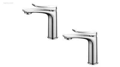 1 set Wastafelkranen - Chroom – kavel bij Auctim, Free delivery within 1-3 weeks after receipt of payment