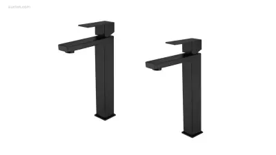 1 set Wastafelkranen - Mat Zwart – kavel bij Auctim, Free delivery within 1-3 weeks after receipt of payment