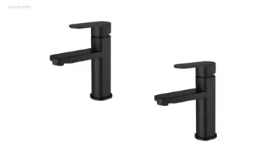1 set Wastafelkranen - Mat Zwart – kavel bij Auctim, Free delivery within 1-3 weeks after receipt of payment