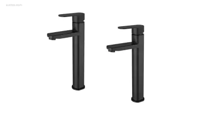1 set Wastafelkranen - Mat Zwart – kavel bij Auctim, Free delivery within 1-3 weeks after receipt of payment