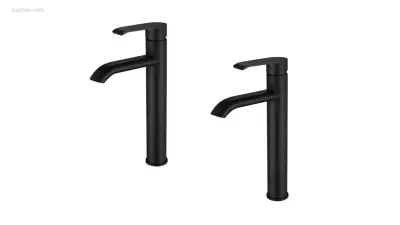1 set Wastafelkranen - Mat Zwart – kavel bij Auctim, Free delivery within 1-3 weeks after receipt of payment