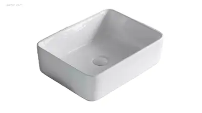 1x Waskom - Wit - Rechthoek - Keramiek – kavel bij Auctim, Free delivery within 1-3 weeks after receipt of payment