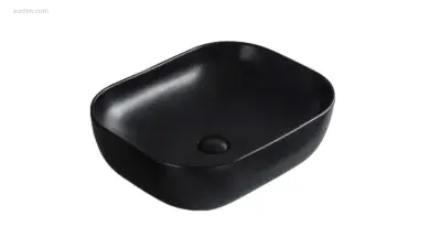 1x Waskom - Mat Zwart - Keramiek – kavel bij Auctim, Free delivery within 1-3 weeks after receipt of payment