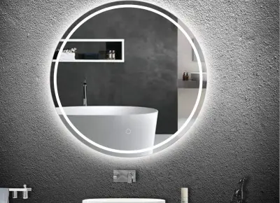1x LED Spiegel - 90cm - Verwarming - Touchknop – kavel bij Auctim, Free delivery within 1-3 weeks after receipt of payment