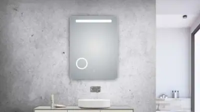 1x LED Spiegel - 60cm - Verwarming – kavel bij Auctim, Free delivery within 1-3 weeks after receipt of payment