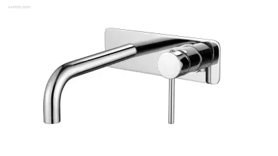 1x Inbouw Muurkraan - Chroom – kavel bij Auctim, Free delivery within 1-3 weeks after receipt of payment