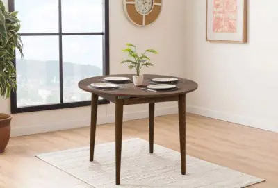 Vina Uitschuifbare eettafel | 100% MELAMINE | Walnoot – kavel bij Openbare Verkopen, Beveren-Leie