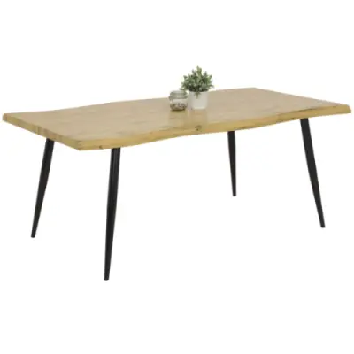 Eettafel Brihanne 180x100 cm-boomrand – kavel bij Openbare Verkopen, Beveren-Leie