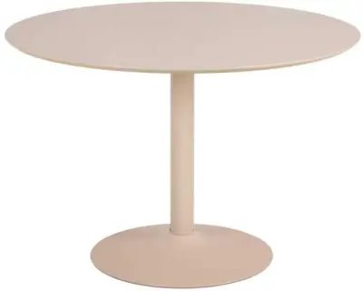 Ronde eettafel Ibiza - 110x74cm - beige – kavel bij Openbare Verkopen, Beveren-Leie