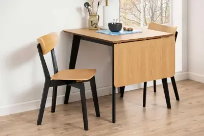 Eettafel Rover - Eik/Zwart 80/120 cm - Modern Design – kavel bij Openbare Verkopen, Beveren-Leie