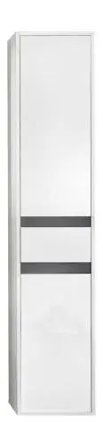 Kolomkast Sol | 35 x 31 x 172 cm | Wit melaminegecoat – kavel bij Openbare Verkopen, Beveren-Leie