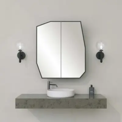 Quartz Badkamerkast | 100% MDF | Zwart – kavel bij Openbare Verkopen, Beveren-Leie