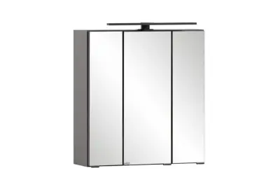 Spiegelkast Meran | 60 x 20 x 64 cm | Grijs – kavel bij Openbare Verkopen, Beveren-Leie