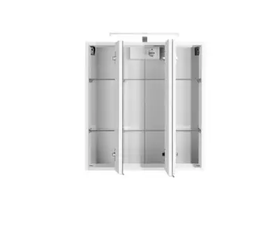 Spiegelkast Bobbi 60cm model 2 3 deuren & ledverlichting - wit – kavel bij Openbare Verkopen, Beveren-Leie