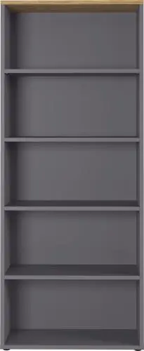 Boekenkast Osmond 80cm - grafiet/eik – kavel bij Openbare Verkopen, Beveren-Leie
