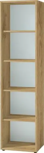 Boekenkast Mouna 50cm - eik/wit – kavel bij Openbare Verkopen, Beveren-Leie