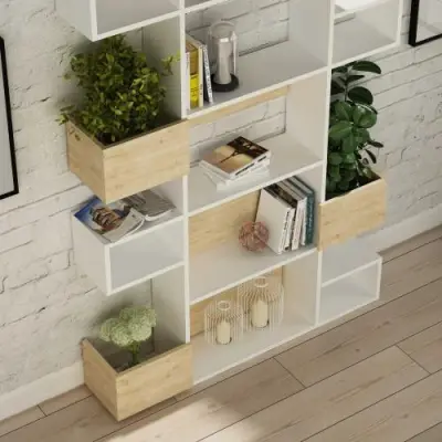 Boekenplank Niho - 100% Melamine - Wit – kavel bij Openbare Verkopen, Beveren-Leie